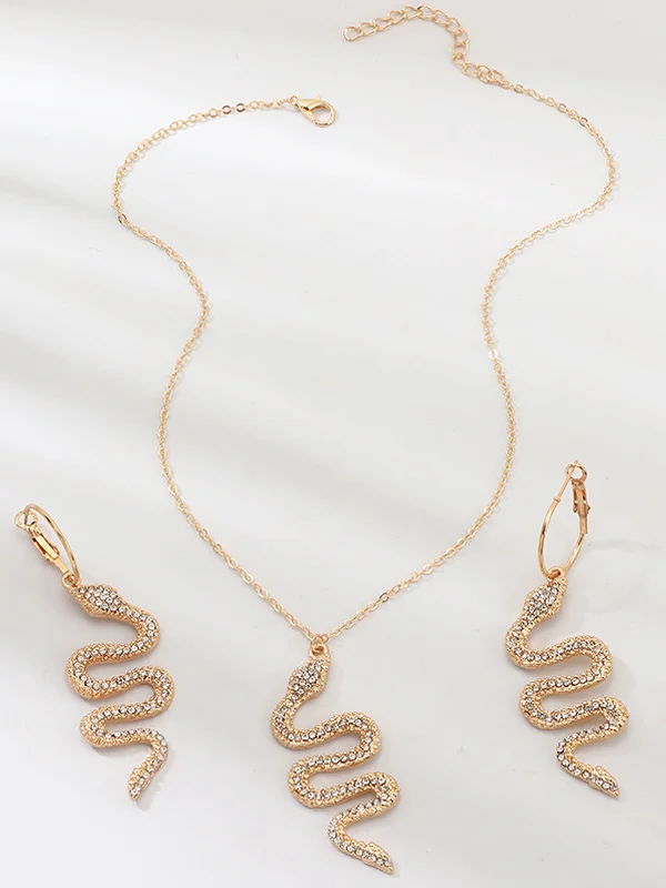 Snake Shape Earrings Accessories + Necklaces Accessories