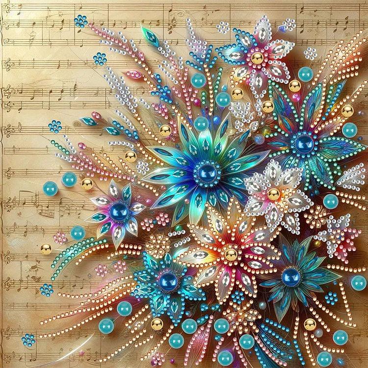 Flower - Partial Drill - Special Diamond Painting(30*30cm)