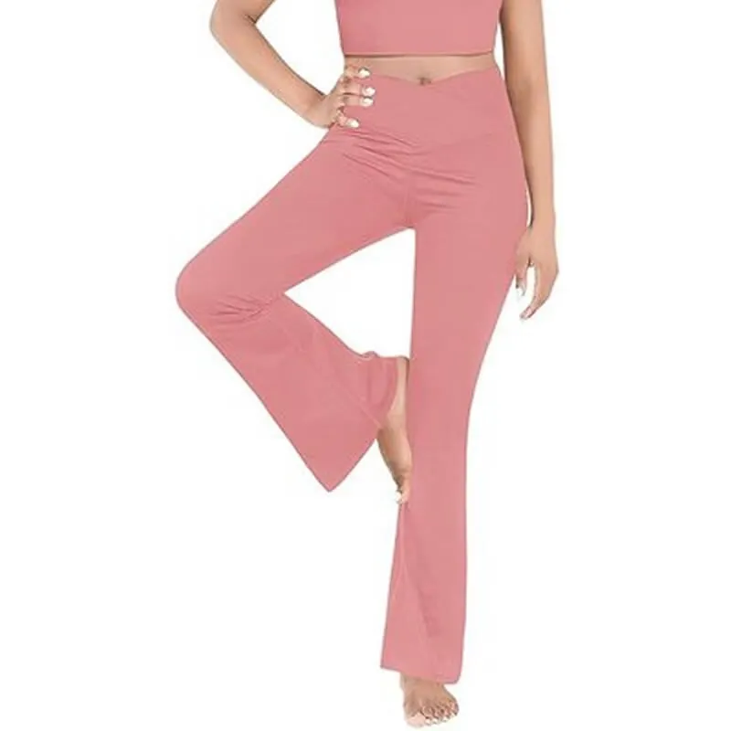 woman pants With Pockets Tummy Control High Waisted Yoga Pants Bootleg Work Pants Dress Pants Workout Pants for Women