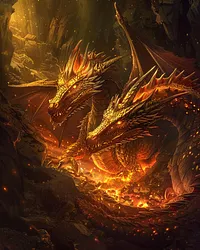Twin Abyss Dragon - Diamond Painting
