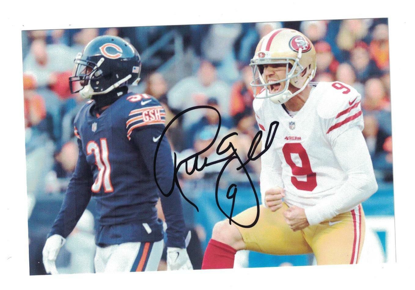 Robbie Gould Signed Autographed 4x6 Photo Poster painting Chicago Bears San Francisco 49ers B