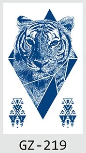 Temporary Tattoos Stickers Dragon Lion Monkey King Juice Ink Lasting Natural Men Womens Arm Body Chest Realistic Art Fake Tatoo