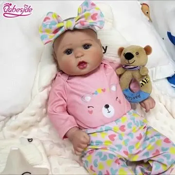 [U.S. Only] Babeside Quiet Reborn Baby Bailyn 20'' Little Infant Girl Best Gift for Kids  with Heartbeat Coos and Breath