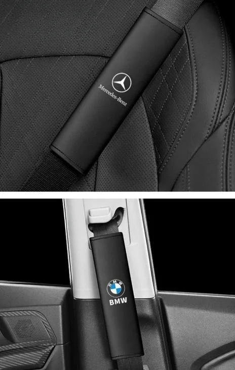New Nappa Leather Soft and Comfortable Car Seat Belt Shoulder Pads