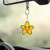 Beaded Pendant Key Ring Star