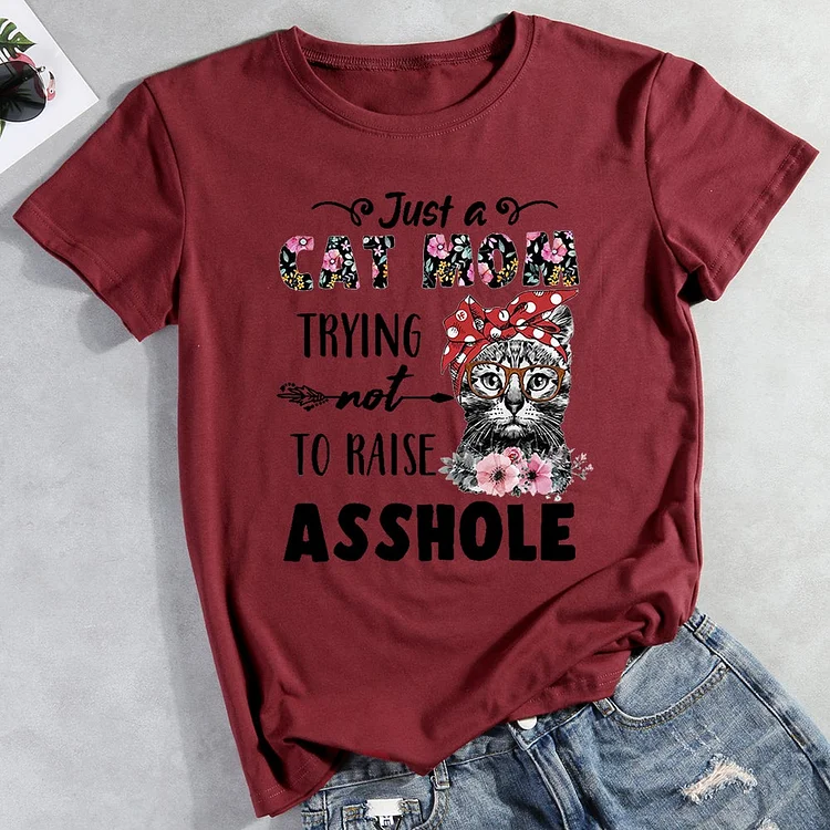 Cat Mom T-Shirt-013100