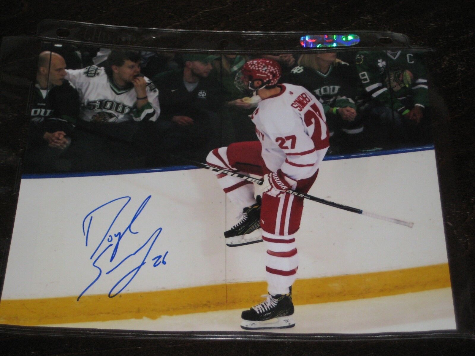 DOYLE SOMERBY autographed BOSTON UNIVERSITY 8X10 Goal