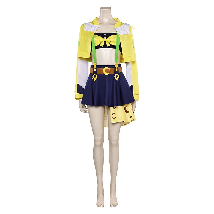 Pretty Derby 2024 Jungle Pocket Cute Vitality Girl Daily Wear Yellow Set Cosplay Costume