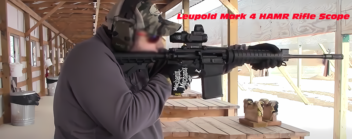 Leupold Mark 4 HAMR 4x24mm DeltaPoint hybrid assault scope, Leupold Mark 4 Tactical HAMR Rifle Scope 4x 24mm 1/10 Mil Adjustments Illuminated CMR2 Reticle Matte with Integral Picatinny-Style Mount and 7.5 MOA DeltaPoint Red Dot Sight
