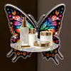 &Eacute;tag&egrave;re d&rsquo;angle papillon en acrylique - D&eacute;coration artisanale 5d