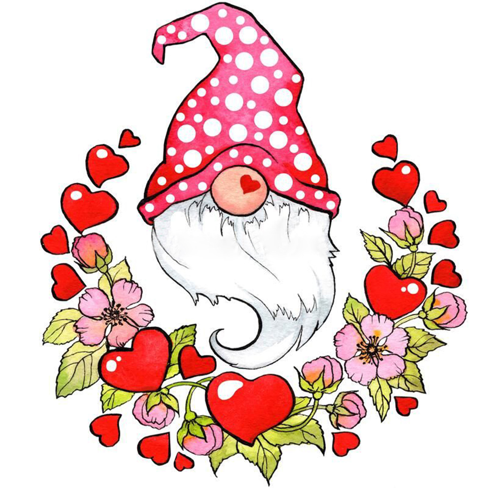 

Love Gnome - Round Drill Diamond Painting - 40*40CM, 501 Original
