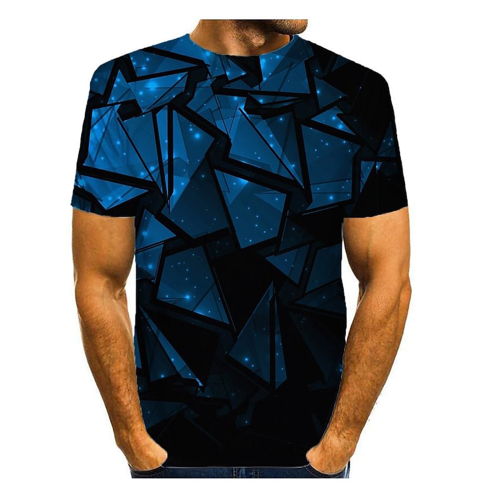 3D Graphic Short Sleeve Shirts Going Out