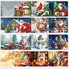 12Pcs Diamond Painting Santa Claus Greeting Card Set with Envelope