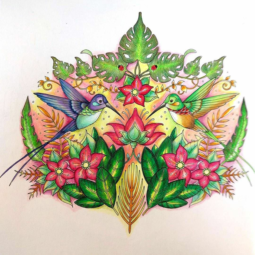 

Bird and Flower - Round Drill Diamond Painting - 30*30CM, 501 Original