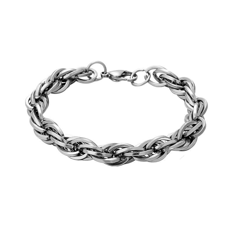 Chunky Chain Titanium Steel Bracelet tacday