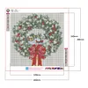 Diamond Painting -DIY Round Drill Dog Christmas Hat(40*401 CM)