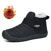 Unisex Winter Wide Thicken Plush Lightweight Waterproof Snow Boots