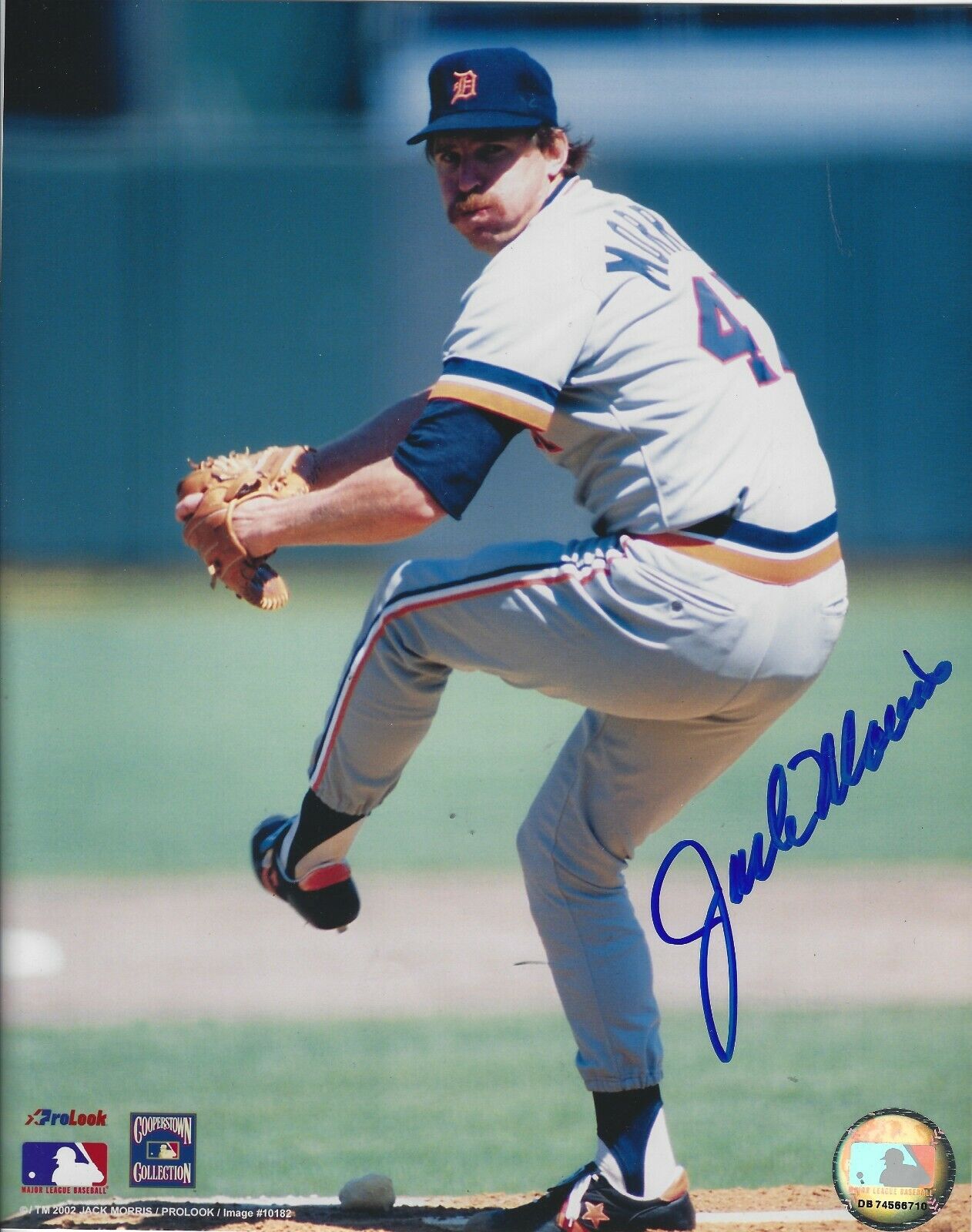 Signed 8x10 JACK MORRIS Detroit Tigers Autographed Photo Poster painting - COA