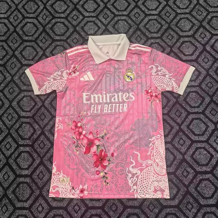 2026-27 Real Madrid POS Plum Blossom Pink Jersey - Fan Edition