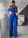 Off-The-Shoulder Two-Piece Suits