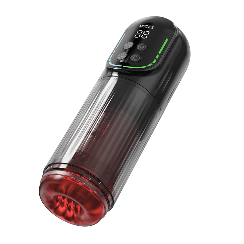 XPGear XR4 Red App-Enabled Stroker — Thrusting, Rotation & Licking