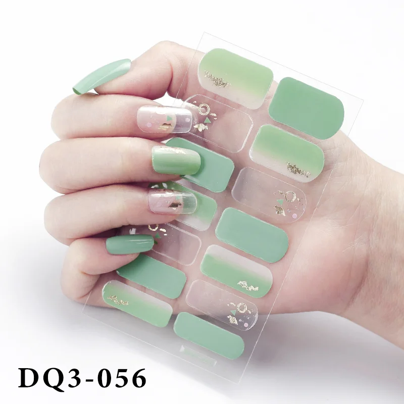 Churchf Nail Stickers Fashion Design Nail Polish Stickers Full Cover Nail Decorations for Manicure Self Adhesive Decals for Nails-Nail Inspo