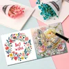 6pcs DIY Butterfly Diamond Art Greeting Cards 5D Rhinestone Arts Birthday Card