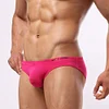 Men's Nylon Solid Contour Pouch Bikini Briefs