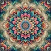 Diamond Painting-DIY Full Round Drill Mandala(40x40cm)
