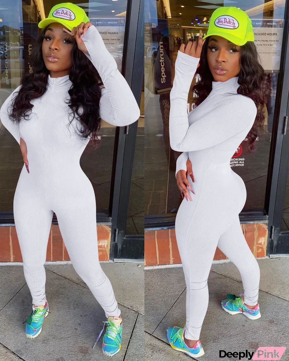 Casual Solid Long Sleeve Slim Jumpsuit