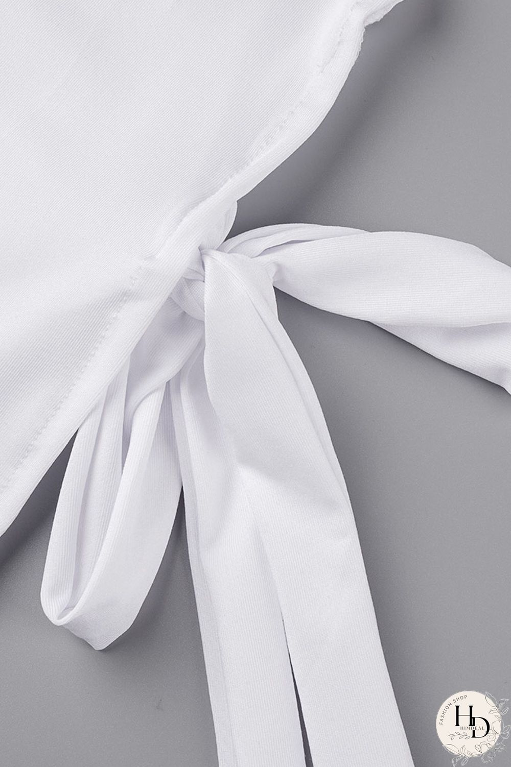 White Casual Print Bandage Patchwork O Neck Plus Size Dresses