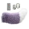 Remote Control Electric Car Tail Universal Cute Fuzzy Wagging Moving Tail Easy To Install for Auto Trunk Charm Cosplay Accessory