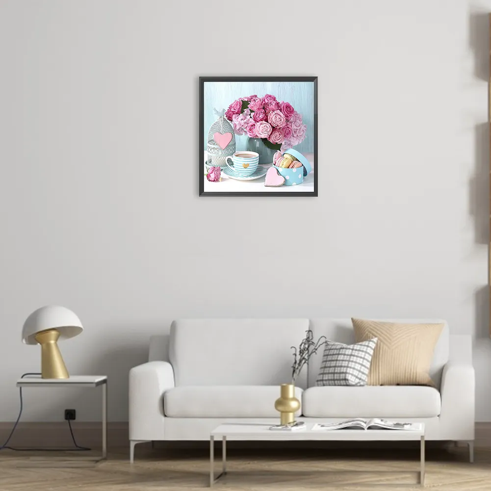 Full Round Diamond Painting 30*30cm - Rose Bouquet