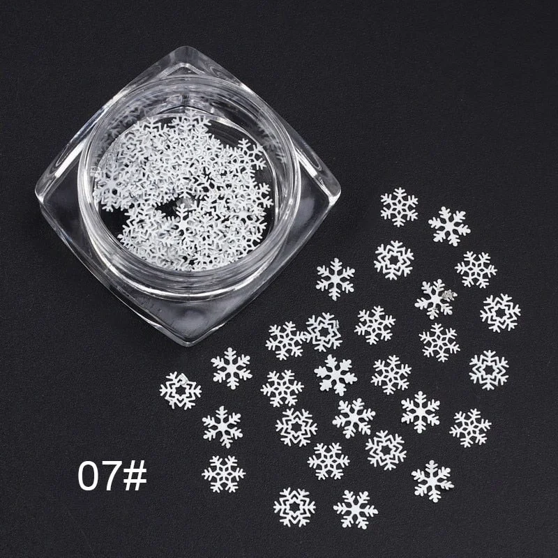 Butterfly Design Mixed Ultra-thin Hollow Metal Patch Snowflake DIY Jewelry Nail Art Decoration Metallic Nail Art Sequins Gem-Nail Inspo