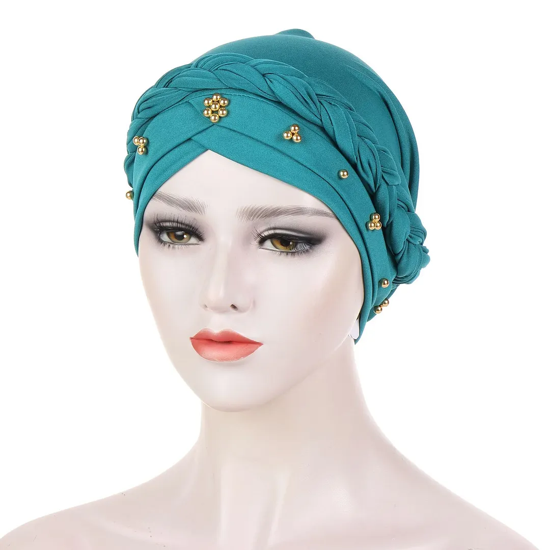 Women's Floral Printed Muslim Turban Hat Cap