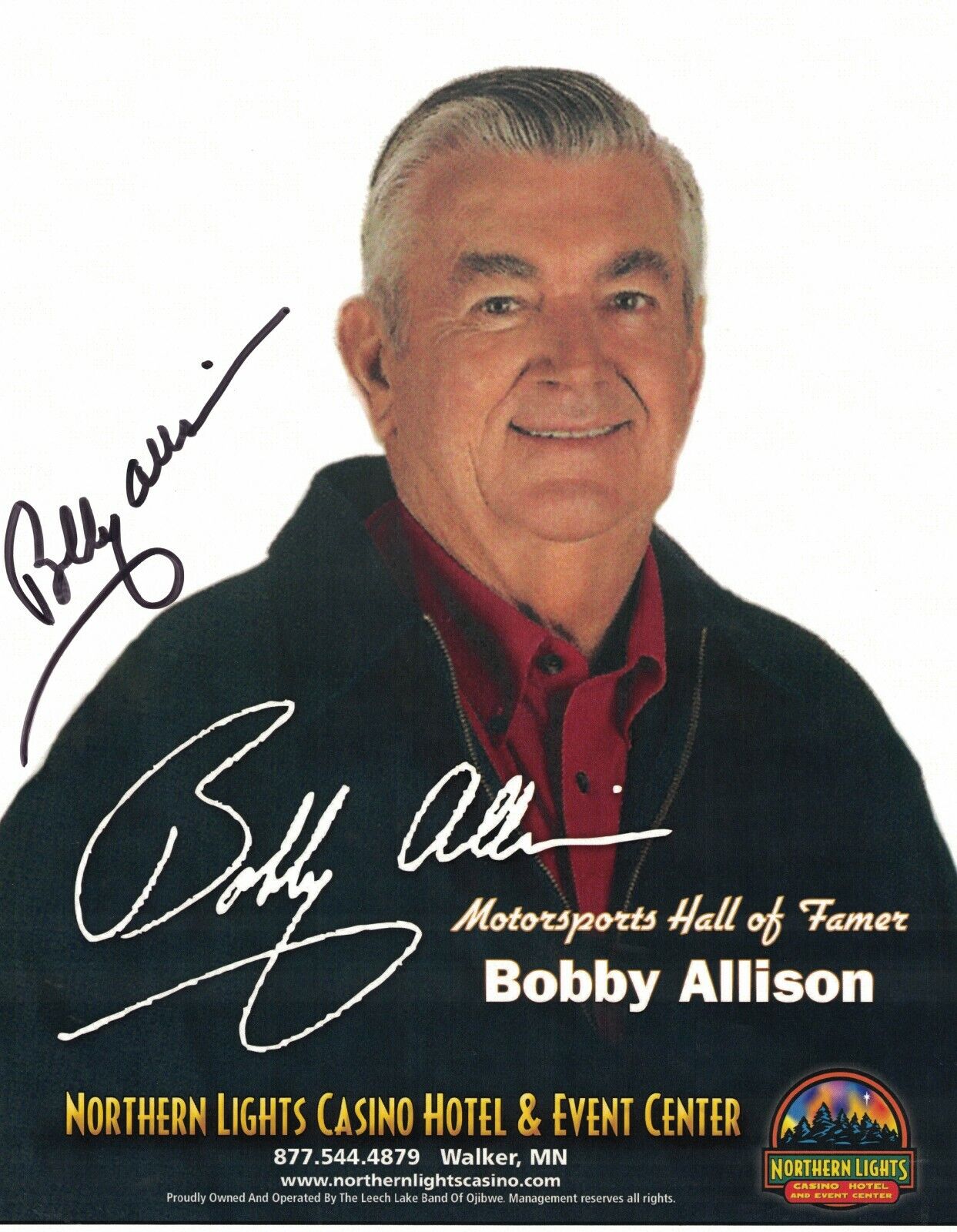 Bobby Allison Signed Autographed 8 x 10 Photo Poster painting Nascar Driver HOF A