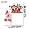 (US Local) Pattern Christmas Theme Christmas Door Frame Decorations for Wall Window