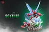 GX Evolution Series 011 Swords Dance Scyther & Bullet Punch Scizor & Flash Cannon Mega Scizor with LED - Pokemon Resin Statue - Fantasy Studios