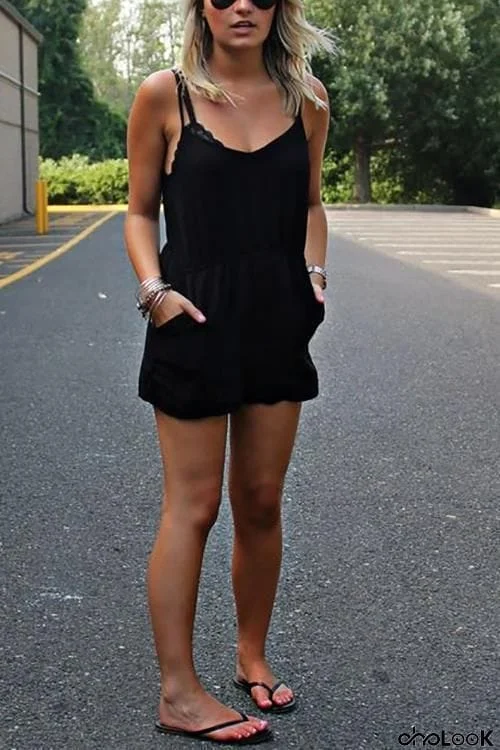 Pockets Slip Romper