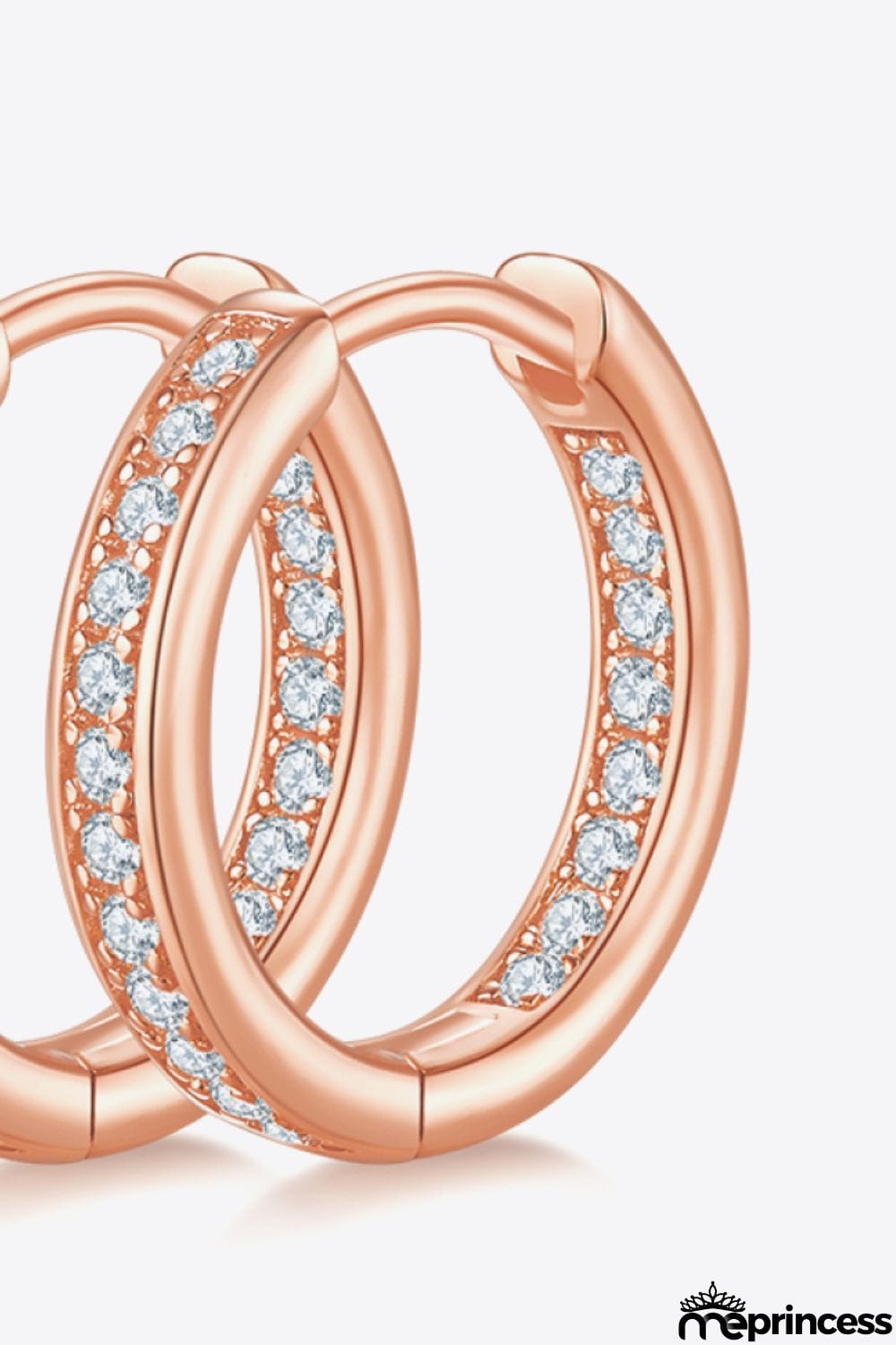 Moissanite 925 Sterling Silver Huggie Earrings