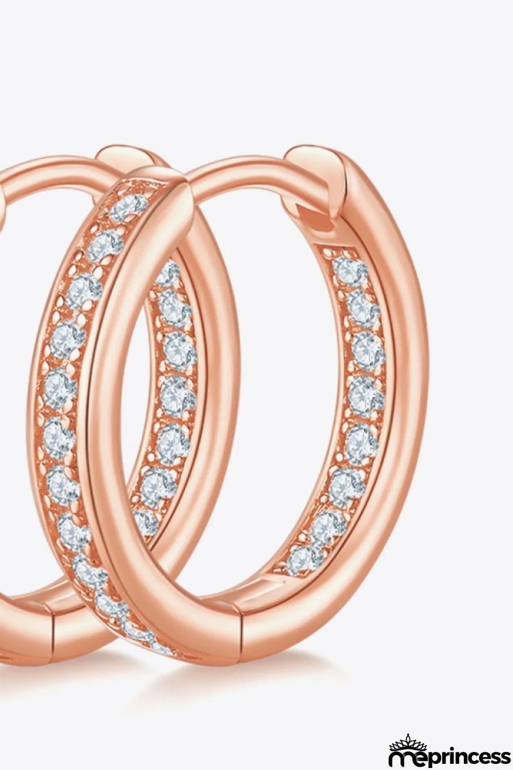 Moissanite 925 Sterling Silver Huggie Earrings