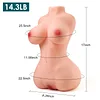 Eve: 14.3lb TPR Torso Sex Doll  Half Body Two Tunnel Sex Doll