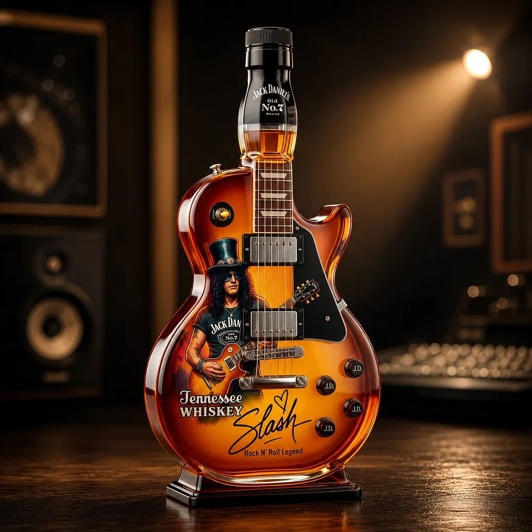 🎁 Father's Day 49% OFF &ndash; 👨&zwj;🎤🤘Appetite for Rock: Vintage Sunburst Guitar Figurine Spirit Bottle🎸✨