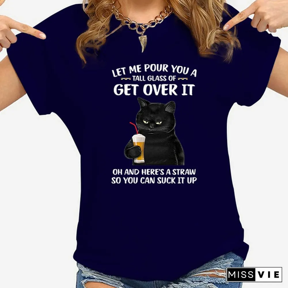 Fashion New Cat T-Shirt Men And Women Cartoon T-Shirt Harajuku Streetwear T-Shirt Casual Tops Tees