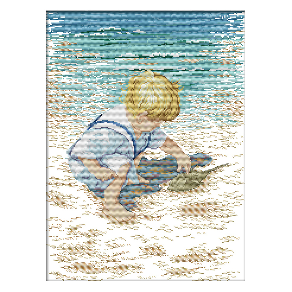 

Character - 14CT Stamped Cross Stitch - 38*50CM, 501 Original