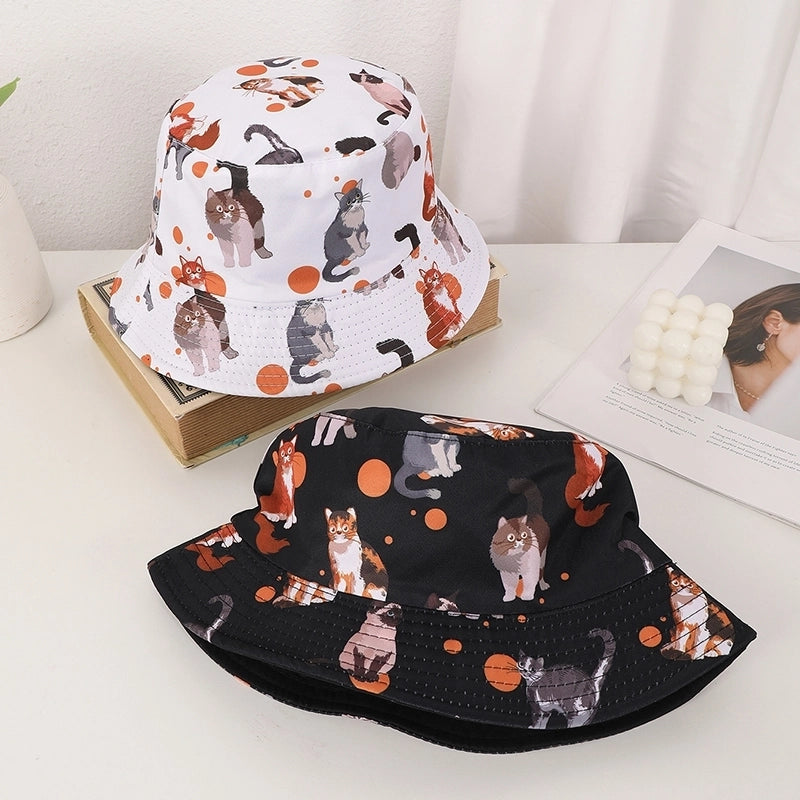 Unisex Casual Sports Animal Curved Eaves Bucket Hat
