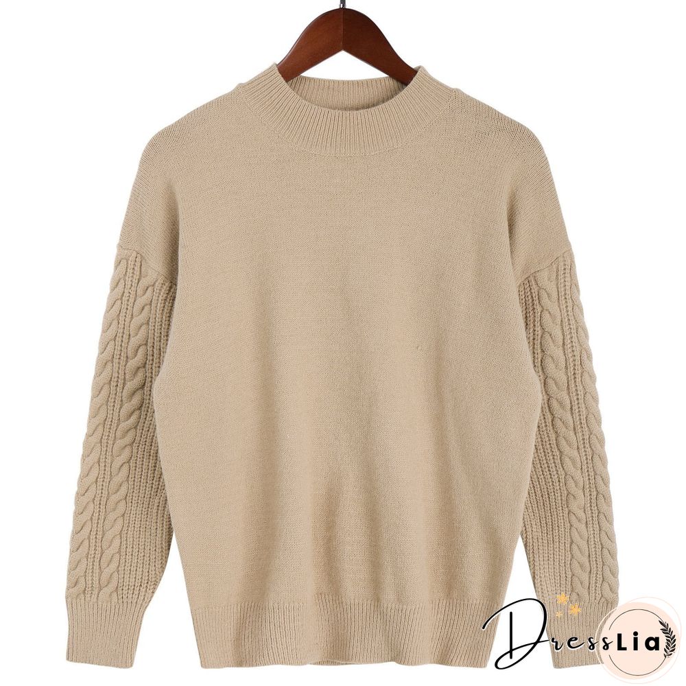 Winter Plain Sweater Top