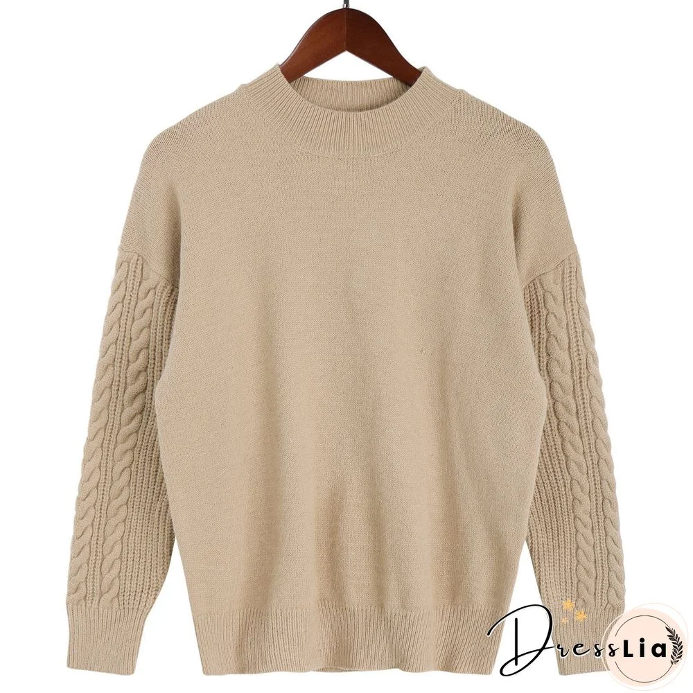 Winter Plain Sweater Top