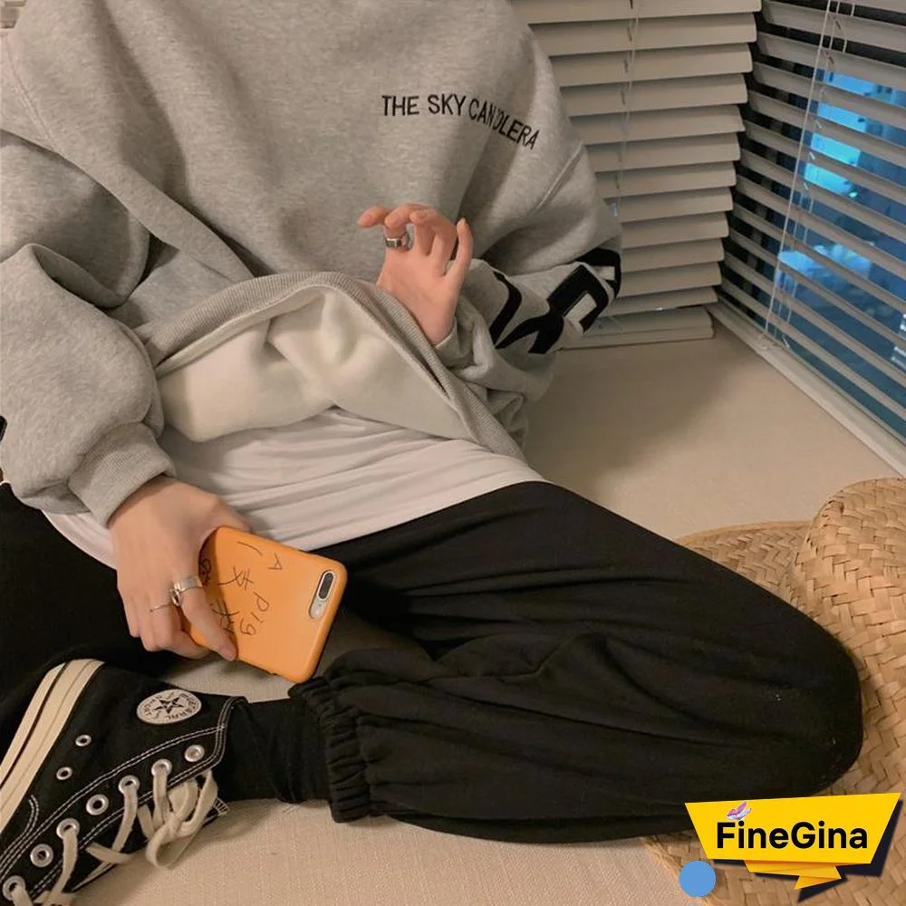 Oversized Vintage Letter Print Crewneck Sweatshirts Women New Fashion Clothes Long Sleeve Hoodies Harajuku Loose Sweetshirt