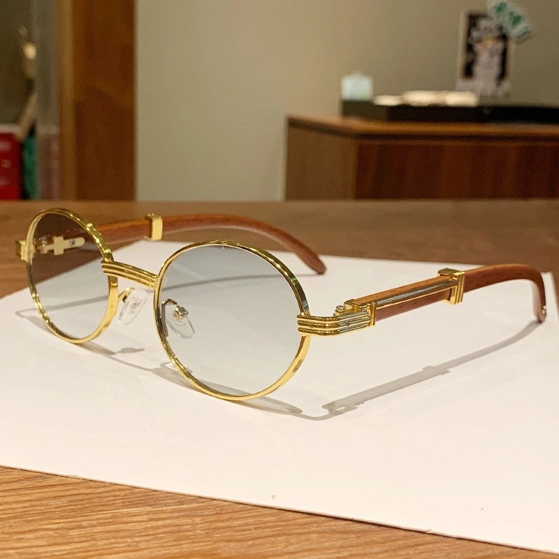 Basic Minimalist Solid Color Pc Oval Frame Full Frame Women’s Sunglasses